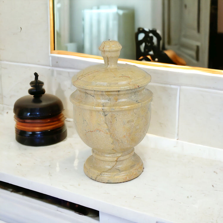 Cotton Balls Holders | Bathroom Canisters - Nature Home Decor