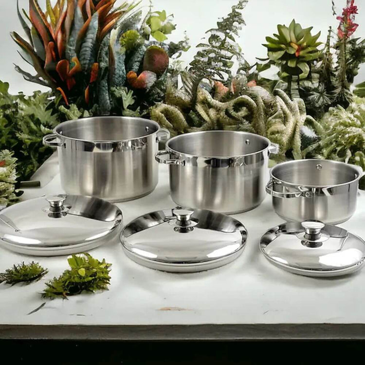 Stock Pots - Premium Grade Copper Aluminum Base - Nature Home Decor