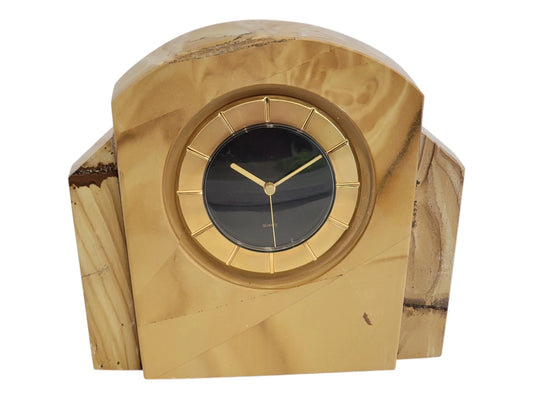 Teakwood Marble Clock - Nature Home Decor