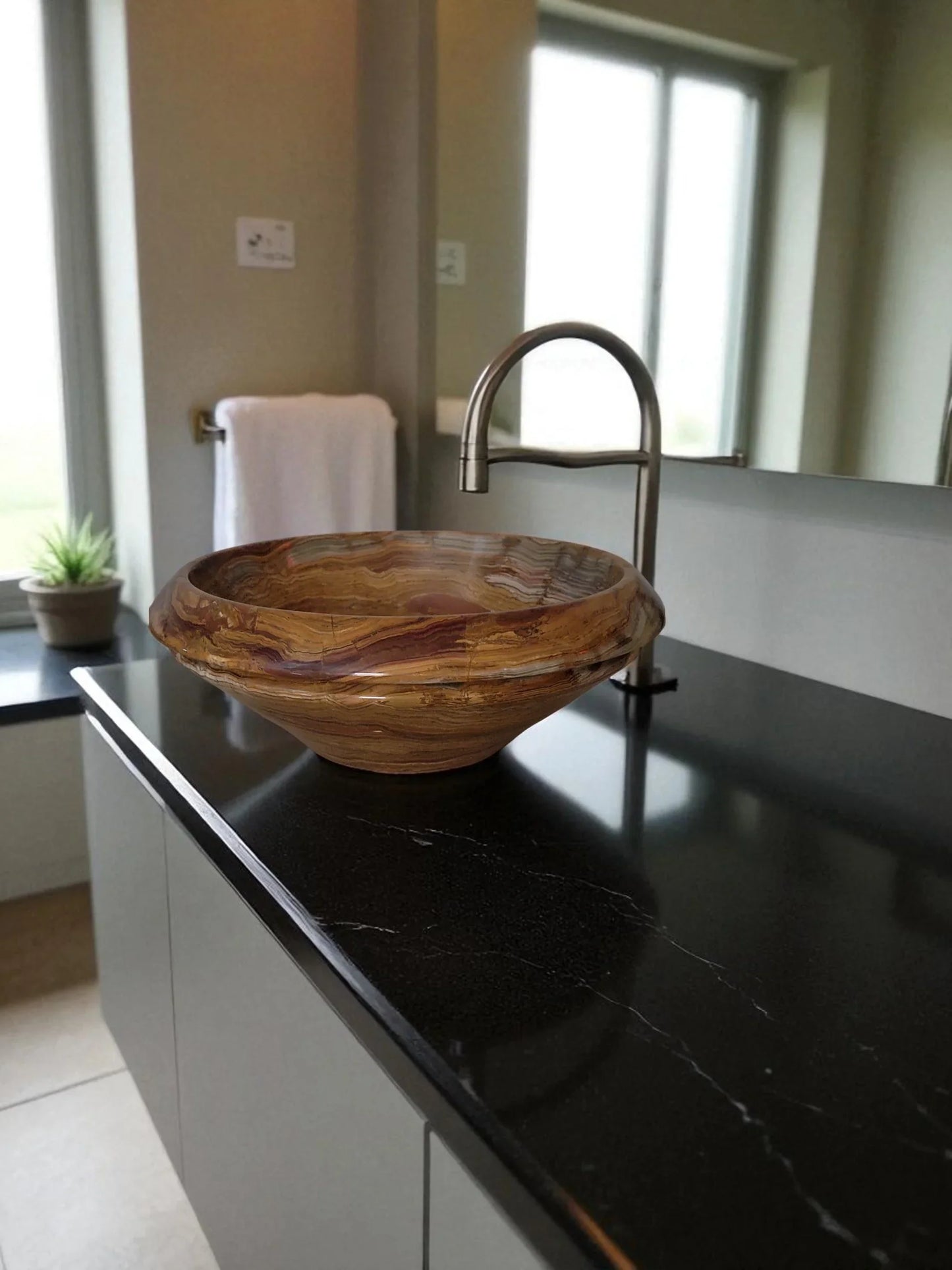 Multi Onyx 16 inch sink - Nature Home Decor