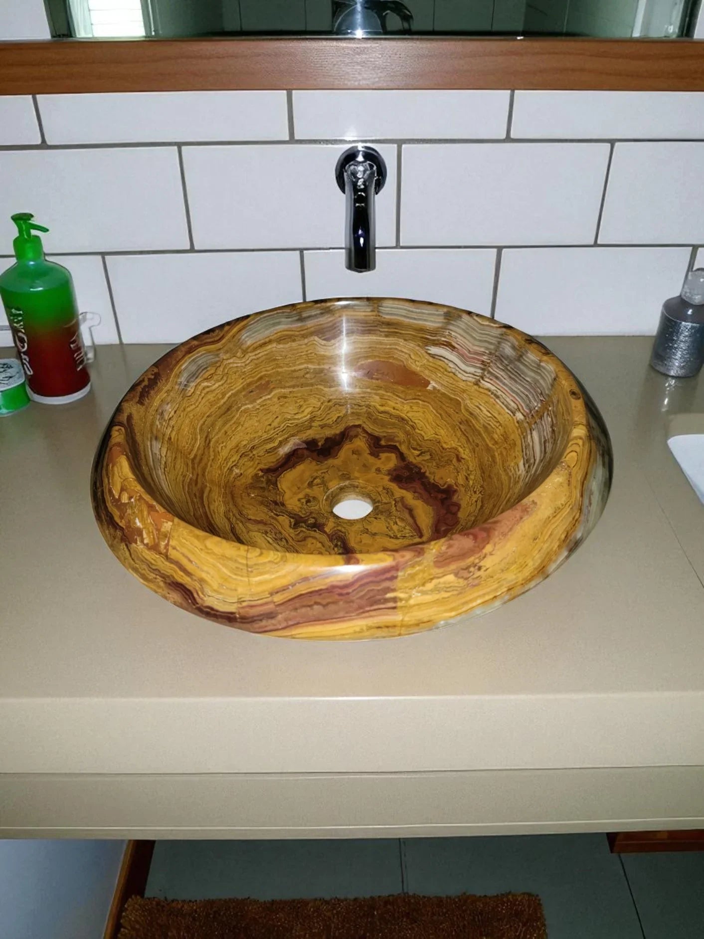 Multi Brown Onyx SInk -Nature Home Decor