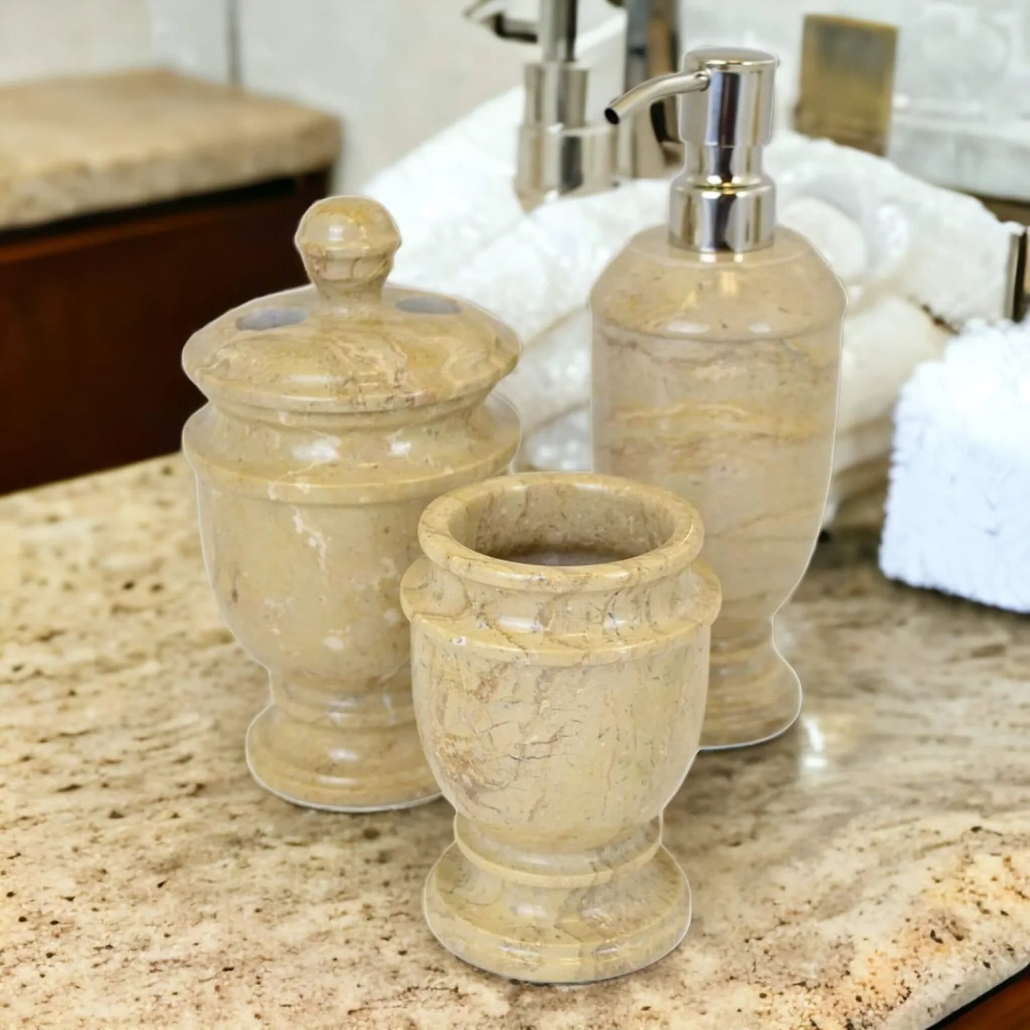 3 Piece Bathroom Set- Elegant Bathroom - Nature Home Decor - Nature Home Decor