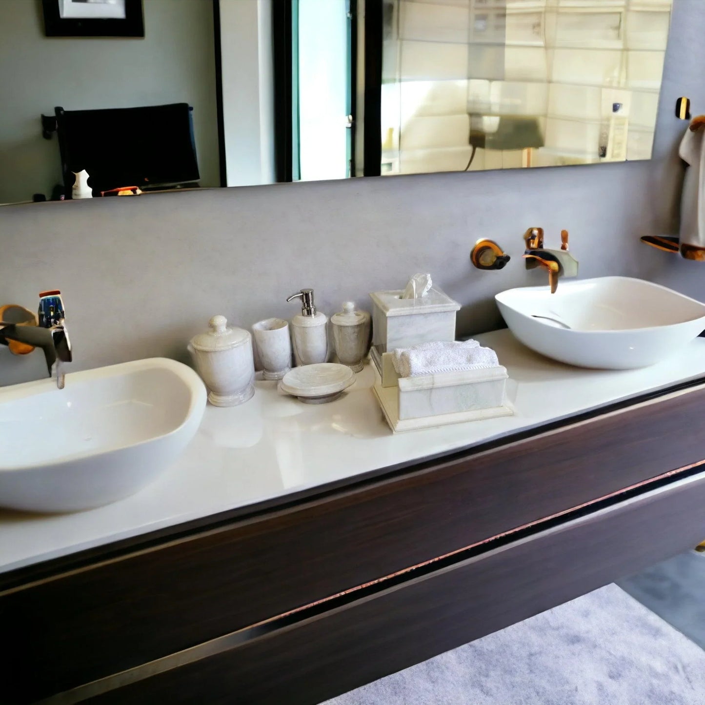 7 Piece Bathroom Set - Nature Home Decor
