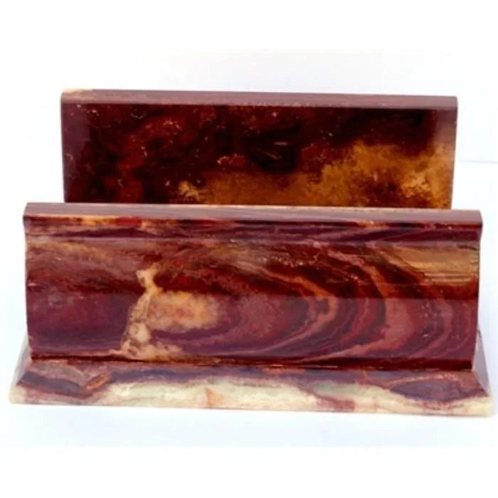 Bathroom Hand Towel Holder of Multi Brown Onyx - Nature Home Decor