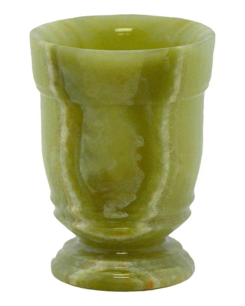 Bathroom Tumbler of Green Onyx | Tasmanian Collection - Nature Home Decor