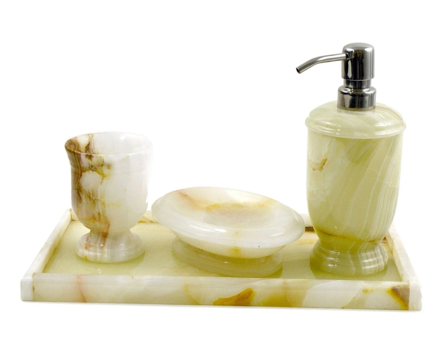 Pistachio Onyx Vanity Tray | Vanity Trays Collection - Nature Home Decor
