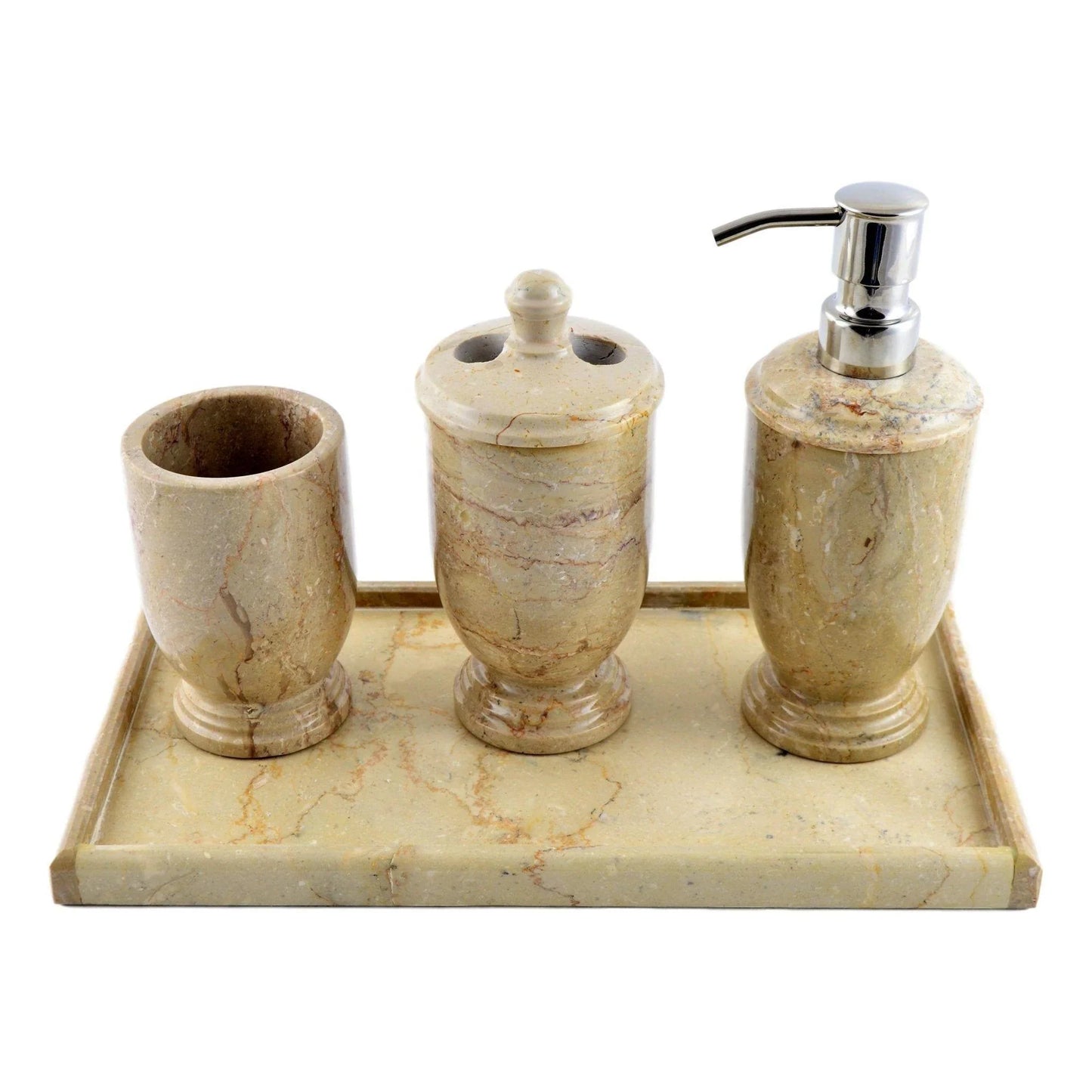 Best Toothbrush Holder of Sahara Beige Marble - Nature Home Decor