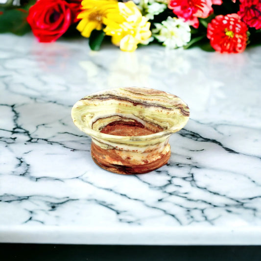 Light Green Onyx 8-inch Classic Fruit Bowl - Nature Home Decor