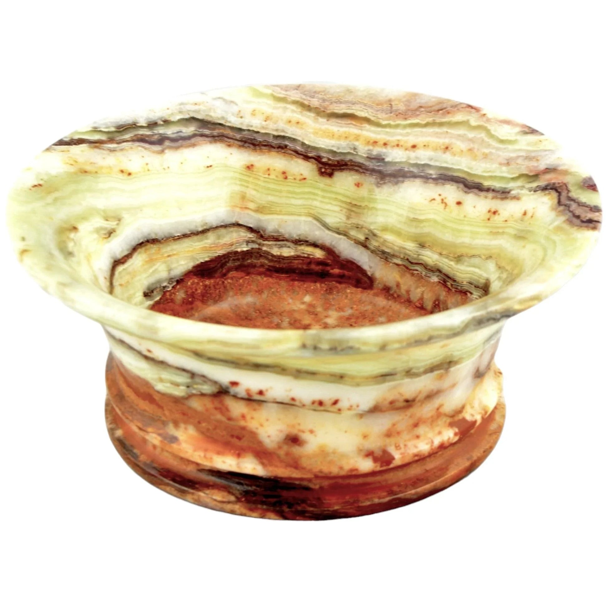 Light Green Onyx 8-inch Classic Fruit Bowl - Nature Home Decor