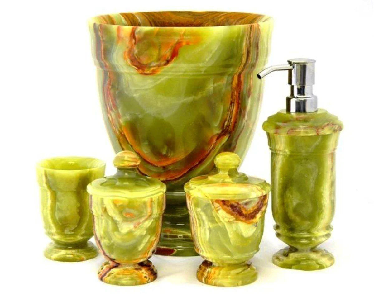 Classic Green Onyx Soap Dispenser of Tasmanian Collection - Nature Home Decor
