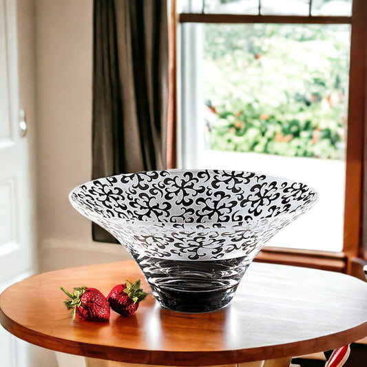 Decorative Crystal Bowl | 10-inch Nirvana Style - Nature Home Decor