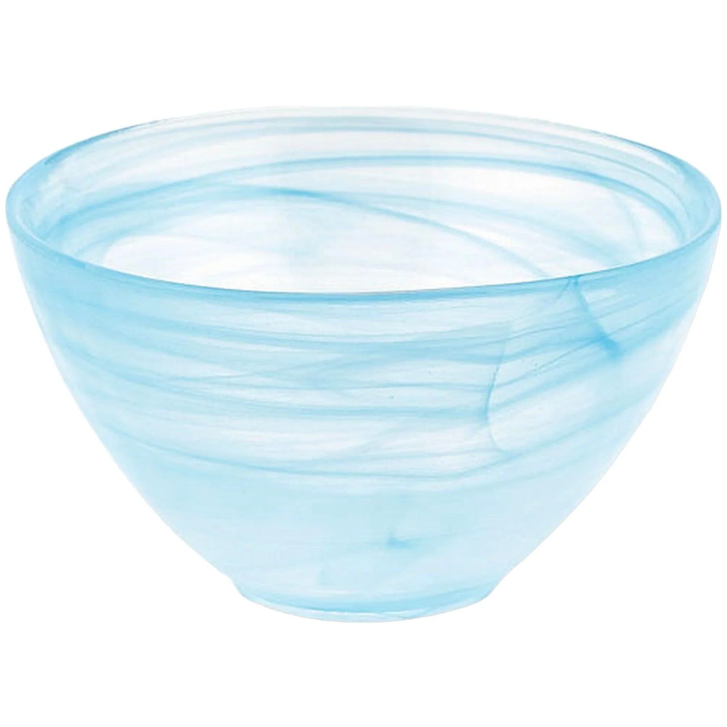 Decorative 6 inch Aqua Alabaster Finish Bowl - Nature Home Decor