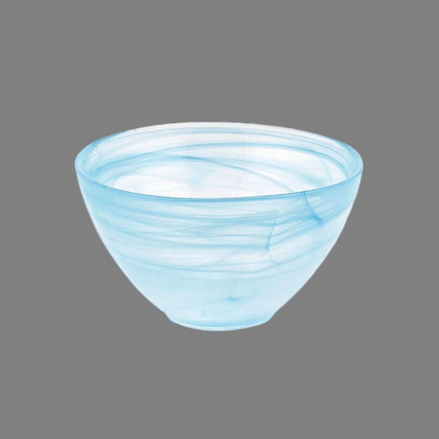 Decorative 6 inch Aqua Alabaster Finish Bowl - Nature Home Decor