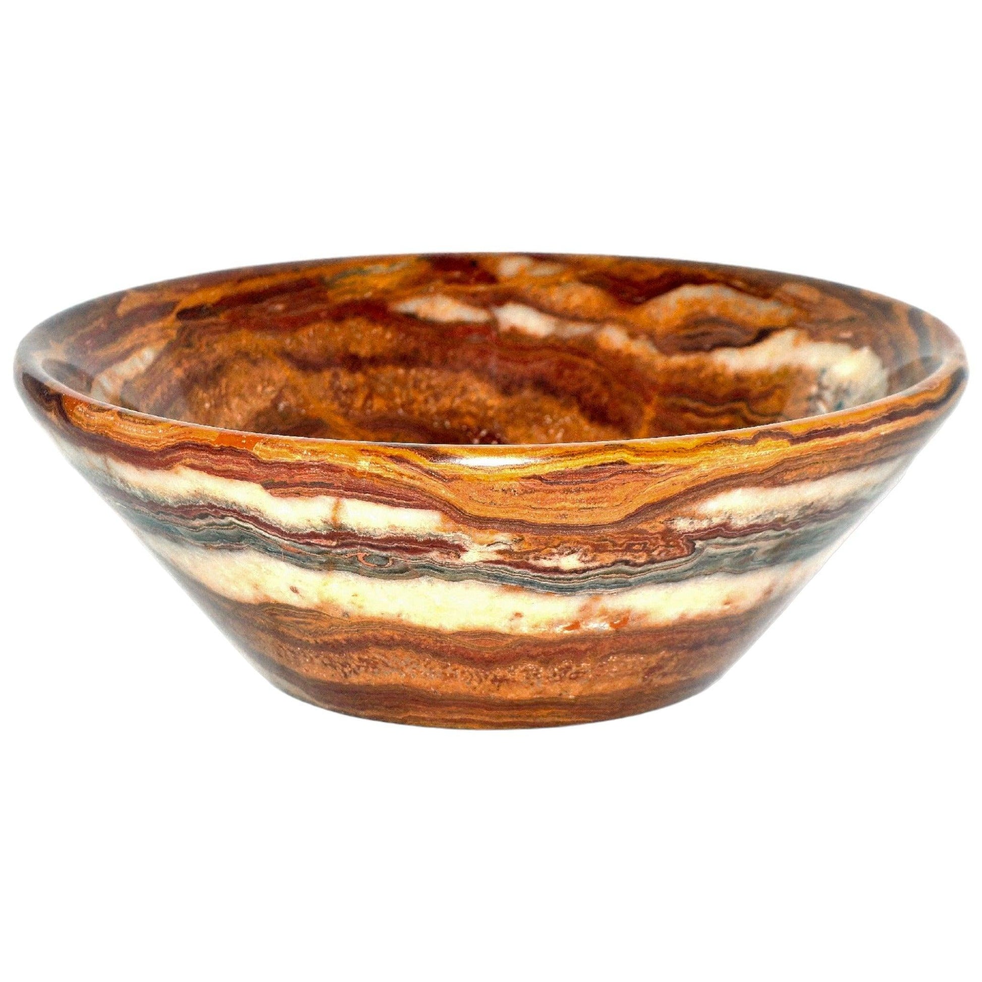 Decorative Bowl of Multi Brown Onyx - Nature Home Decor