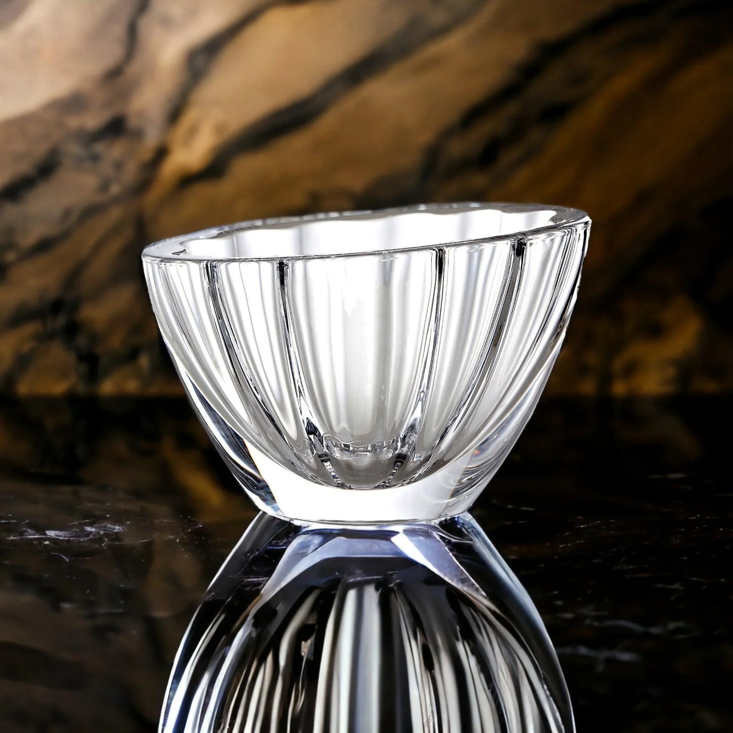 Decorative Heavy Crystal Milani 9-inch Bowl - Nature Home Decor