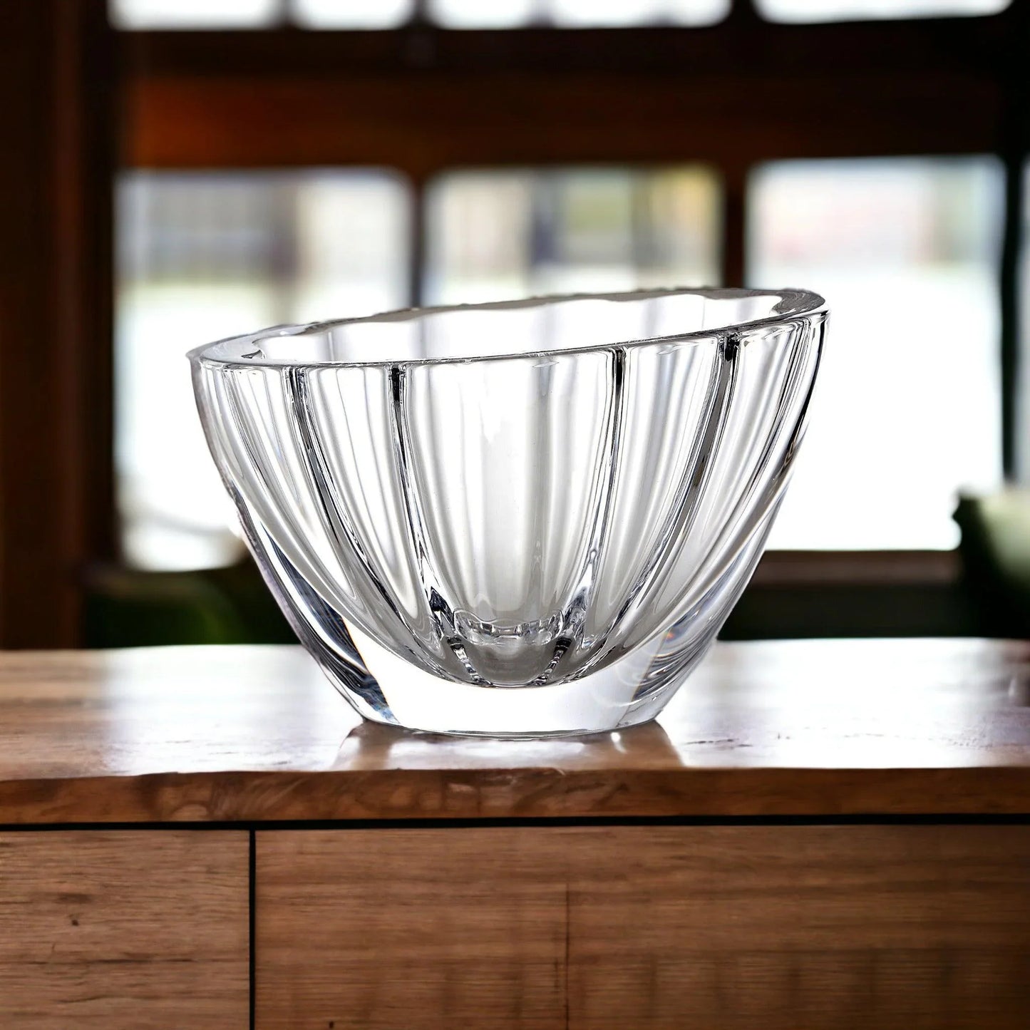 Decorative Heavy Crystal Milani 9-inch Bowl - Nature Home Decor