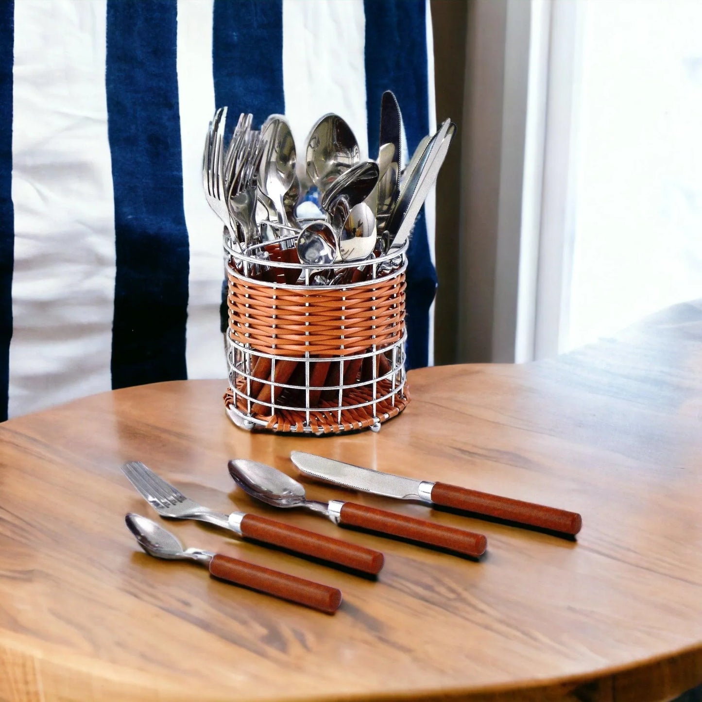 Wood Handles Flatware - Nature Home Decor