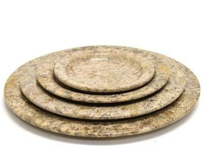 Fossil Stone 12-inch Charger Plate - Nature Home Decor