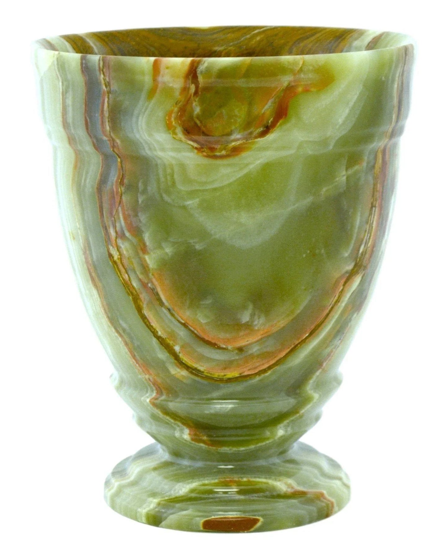 Green Onyx Bathroom Waste Basket | Tasmanian Collection - Nature Home Decor