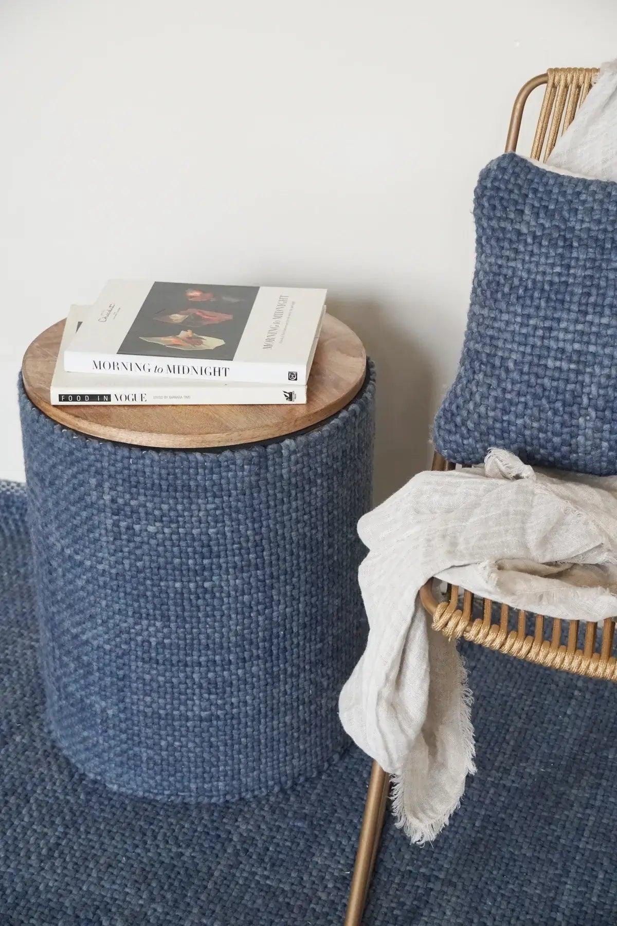 Handwoven Luxe Indigo Rug - Nature Home Decor