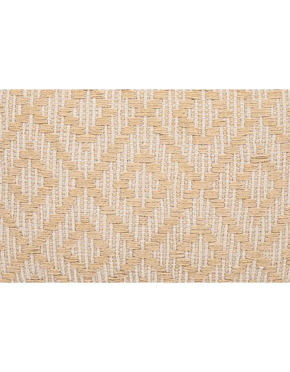 Handwoven Yellow Diamond Pillow Cover - Nature Home Decor