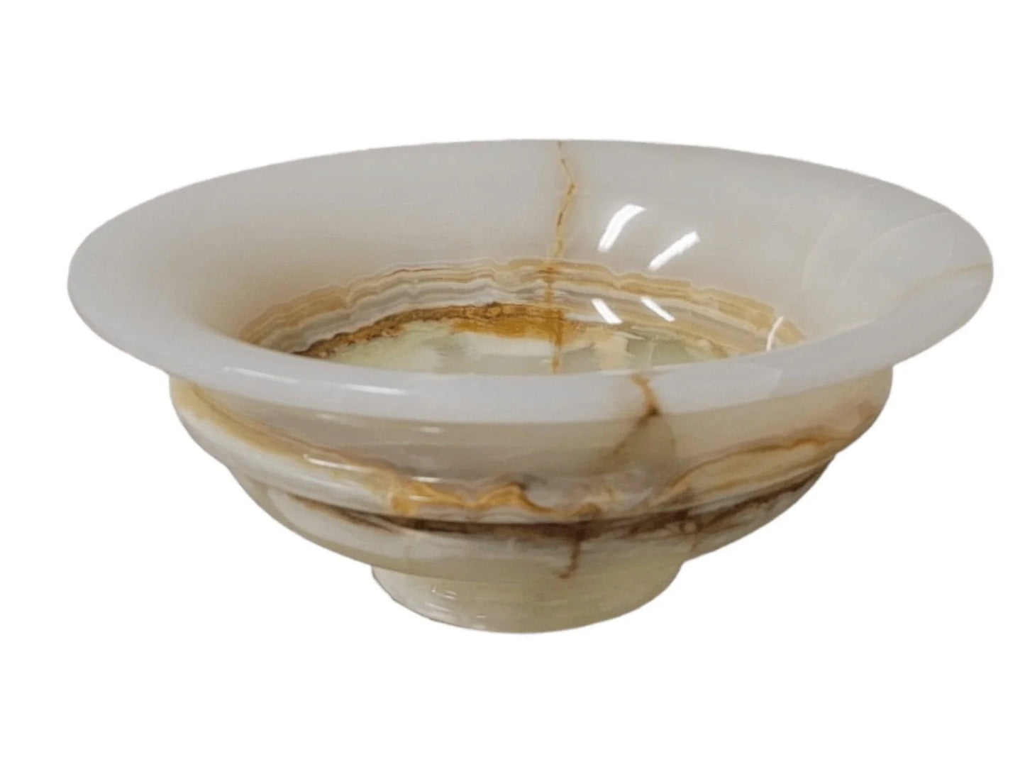 Light Green Onyx 12-inch Decorative Bowl - Nature Home Decor