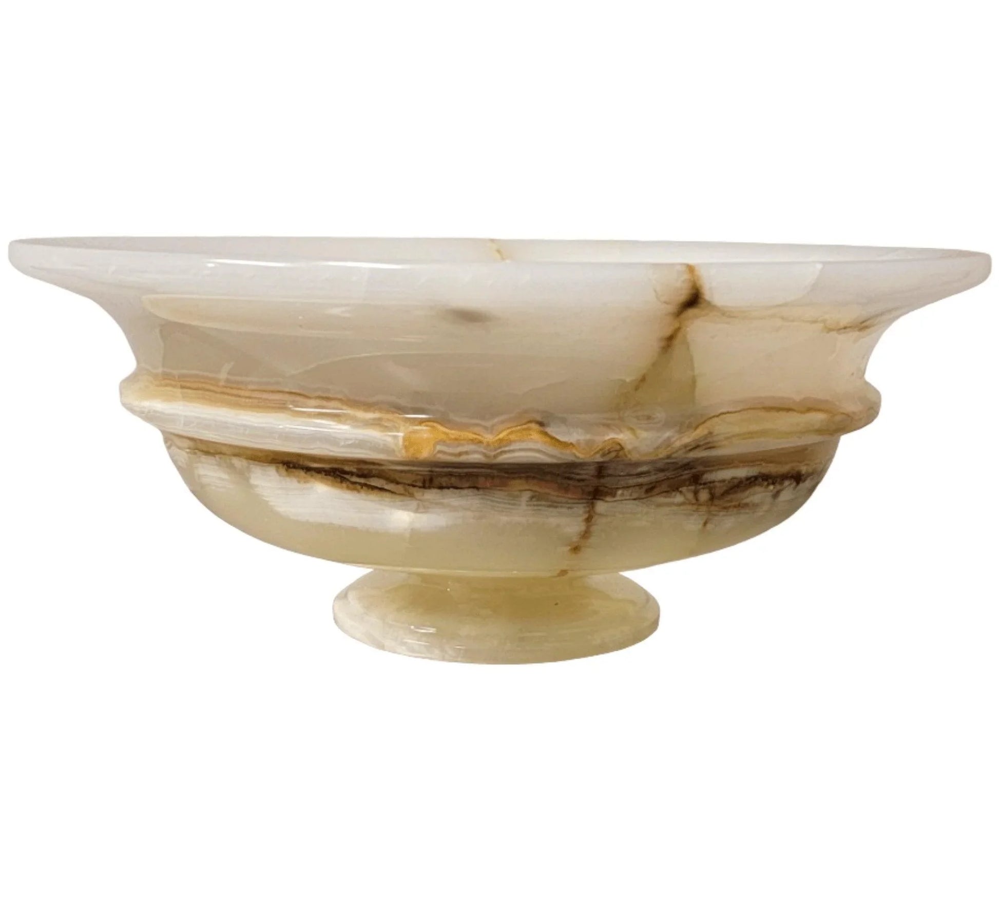 Light Green Onyx 12-inch Decorative Bowl - Nature Home Decor