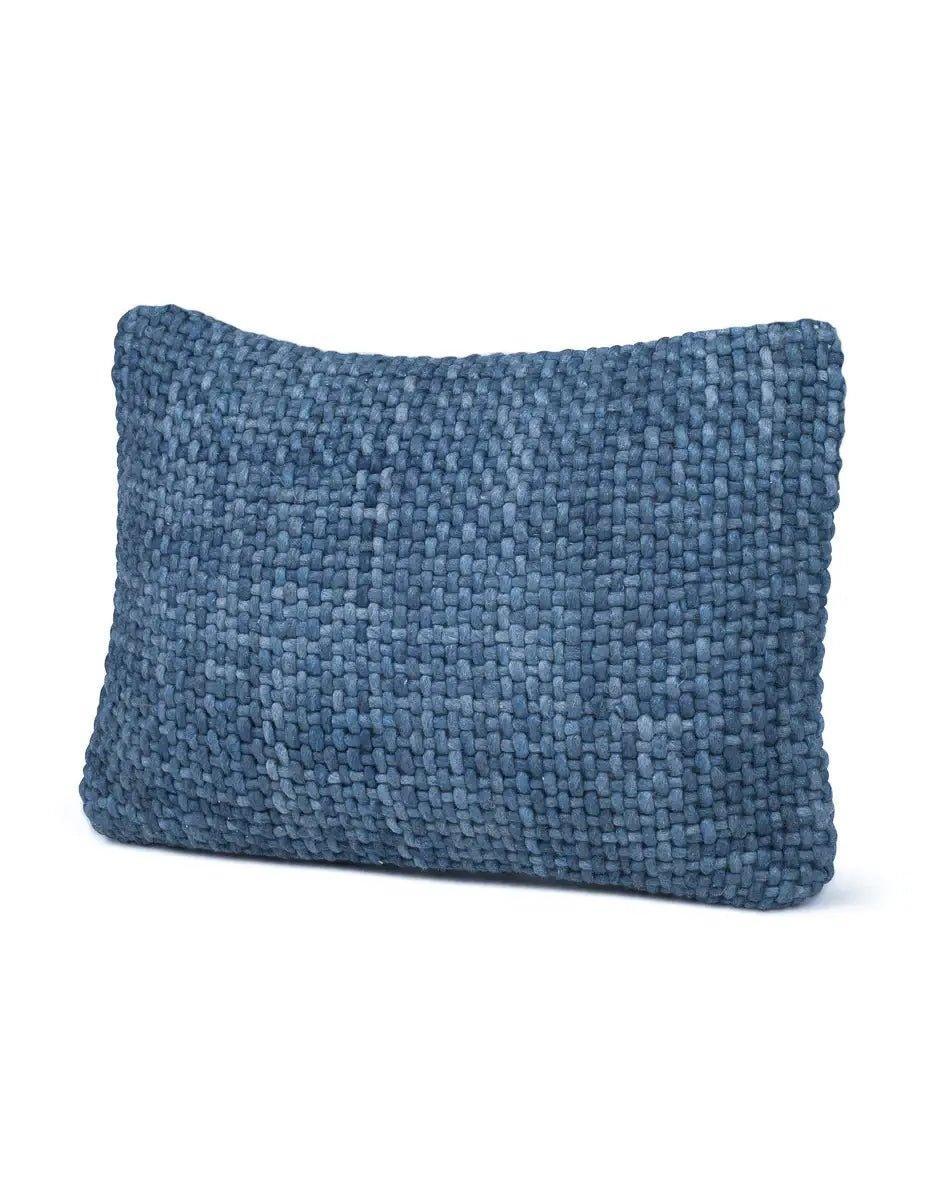 Luxe Indigo Handwoven Down Alternative Pillow - Nature Home Decor