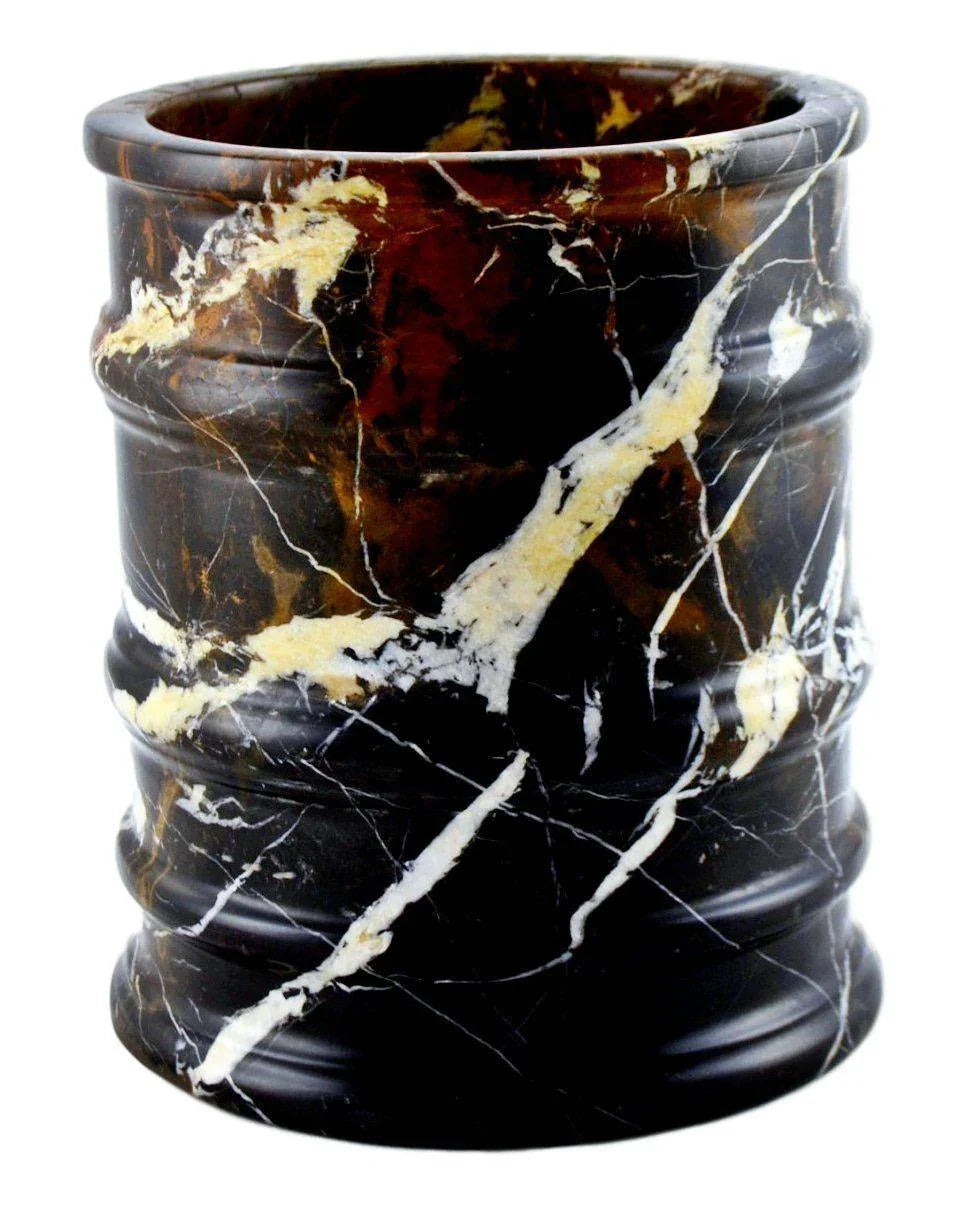 Michelangelo Marble Waste Basket | Bengal Collection - Nature Home Decor