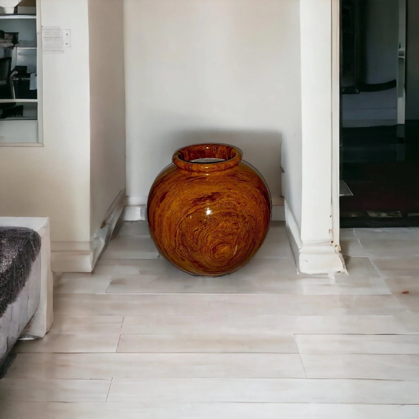Multi Brown Onyx 12 inch Vase - Nature Home Decor