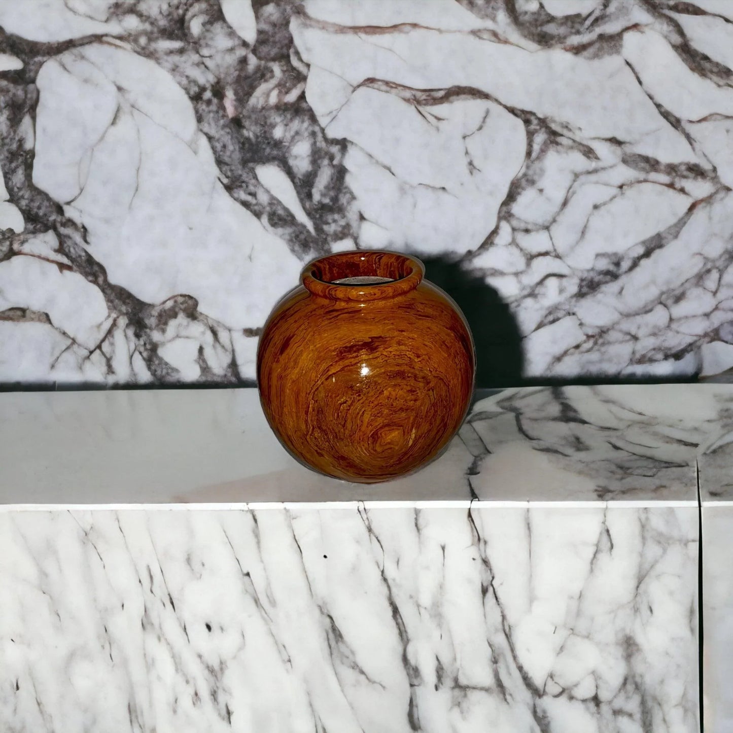 Multi Brown Onyx 12 inch Vase - Nature Home Decor