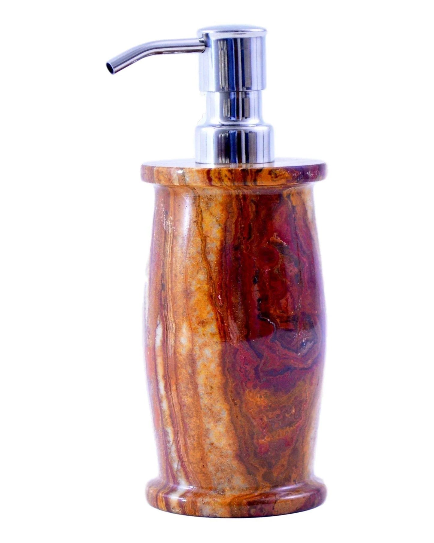 Multi Brown Onyx Liquid Soap & Lotion Dispenser - Nature Home Decor