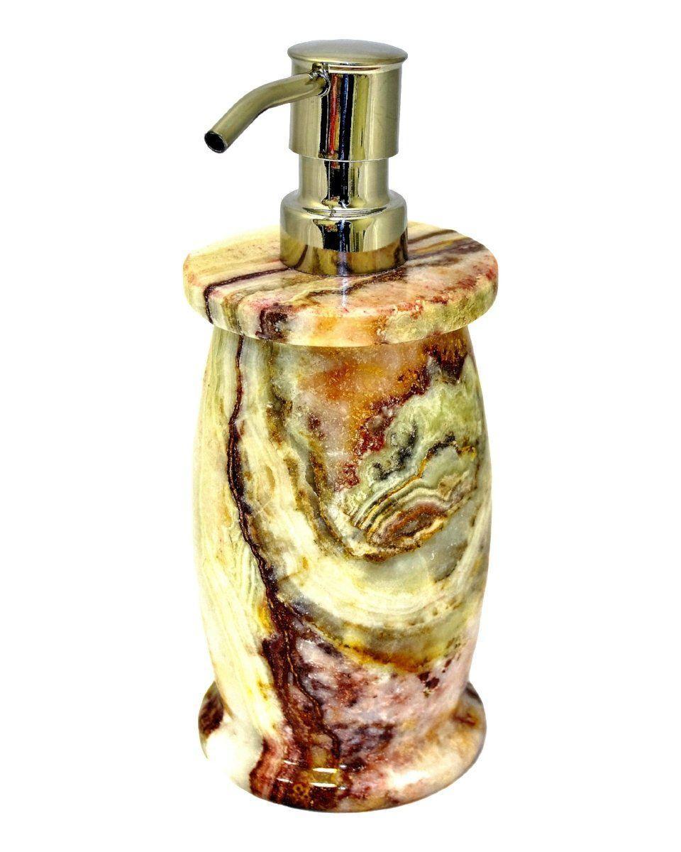 Multi Green Onyx Liquid Soap & Lotion Dispensers - Nature Home Decor