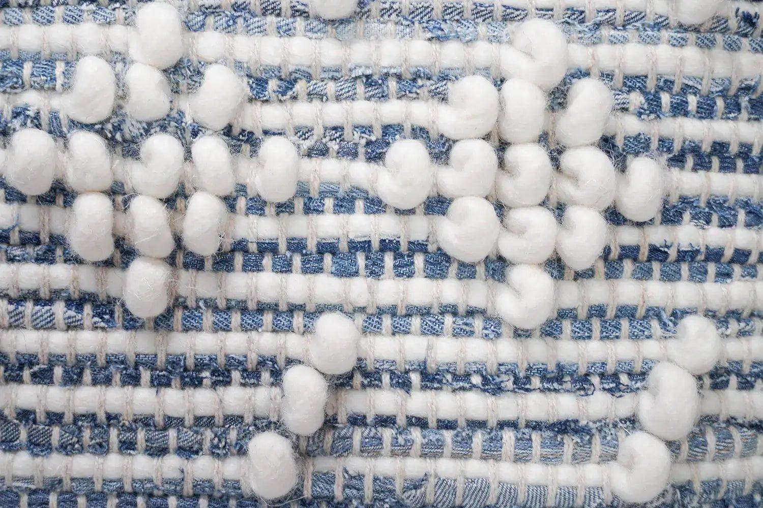 Recycled Denim Pillow Cover | Handwoven Collection - Nature Home Decor