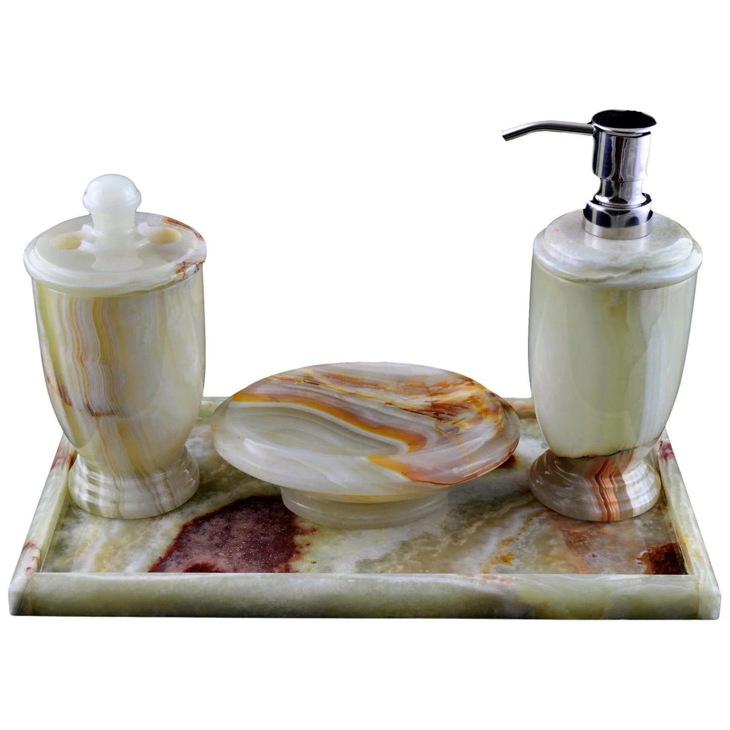 Pistachio Green Onyx Bathroom Set of Atlantic Collection - Nature Home Decor