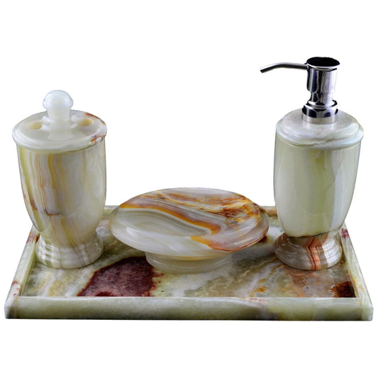 Pistachio Green Onyx Bathroom Set of Atlantic Collection - Nature Home Decor