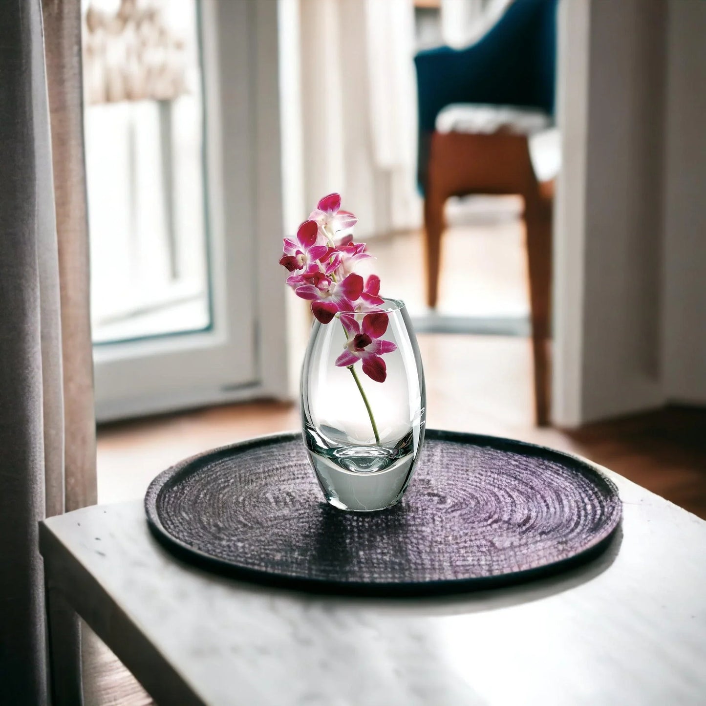 Radiant European Clear Crystal 9 inch Vase - Nature Home Decor