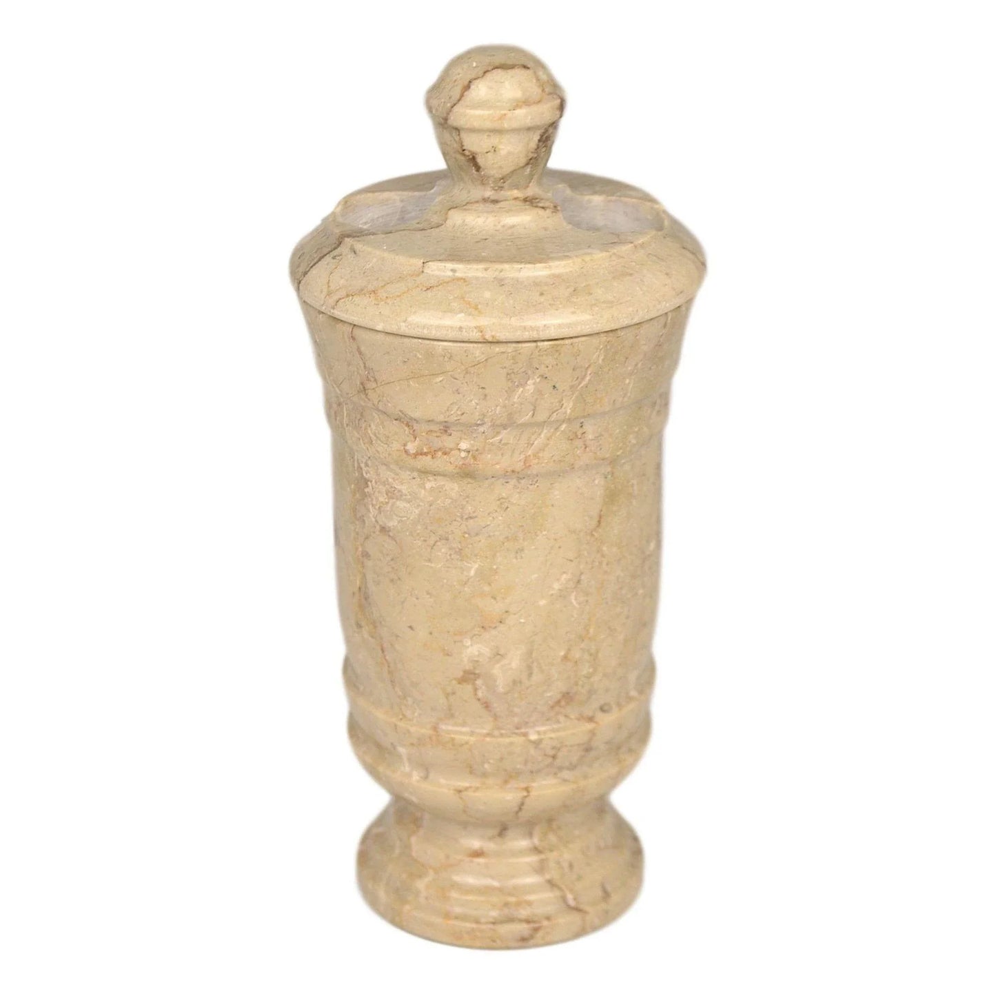 Sahara Beige Marble Toothbrush Holder of Tasmanian Collection - Nature Home Decor