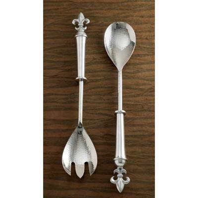 Serving Spoon Set in Fleur de Lis Style Handles - Nature Home Decor