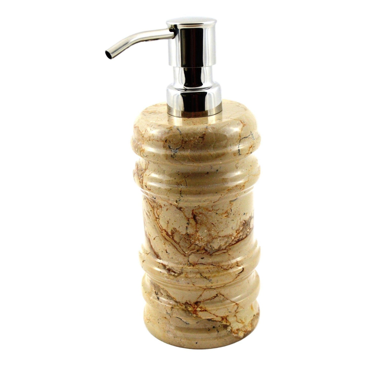 Soap & Lotion Dispenser of Sahara Beige Marble - Bengal Collection - Nature Home Decor