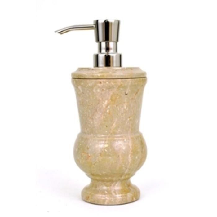 Soap & Lotion Dispenser of Sahara Beige Marble - Pacific Collection - Nature Home Decor