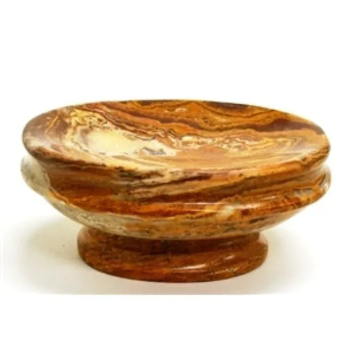 Soap Dish - Luxury Bathroom Accessories of Multi Brown Onyx - Nature Home Decor