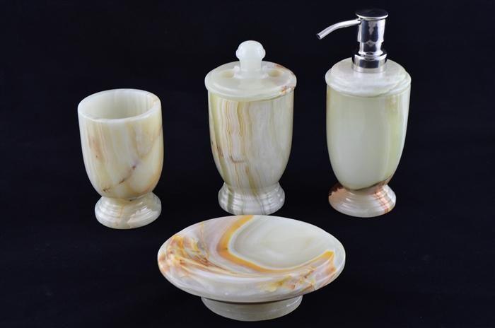 Soap Dish of Pistachio Onyx - Nature Home Decor