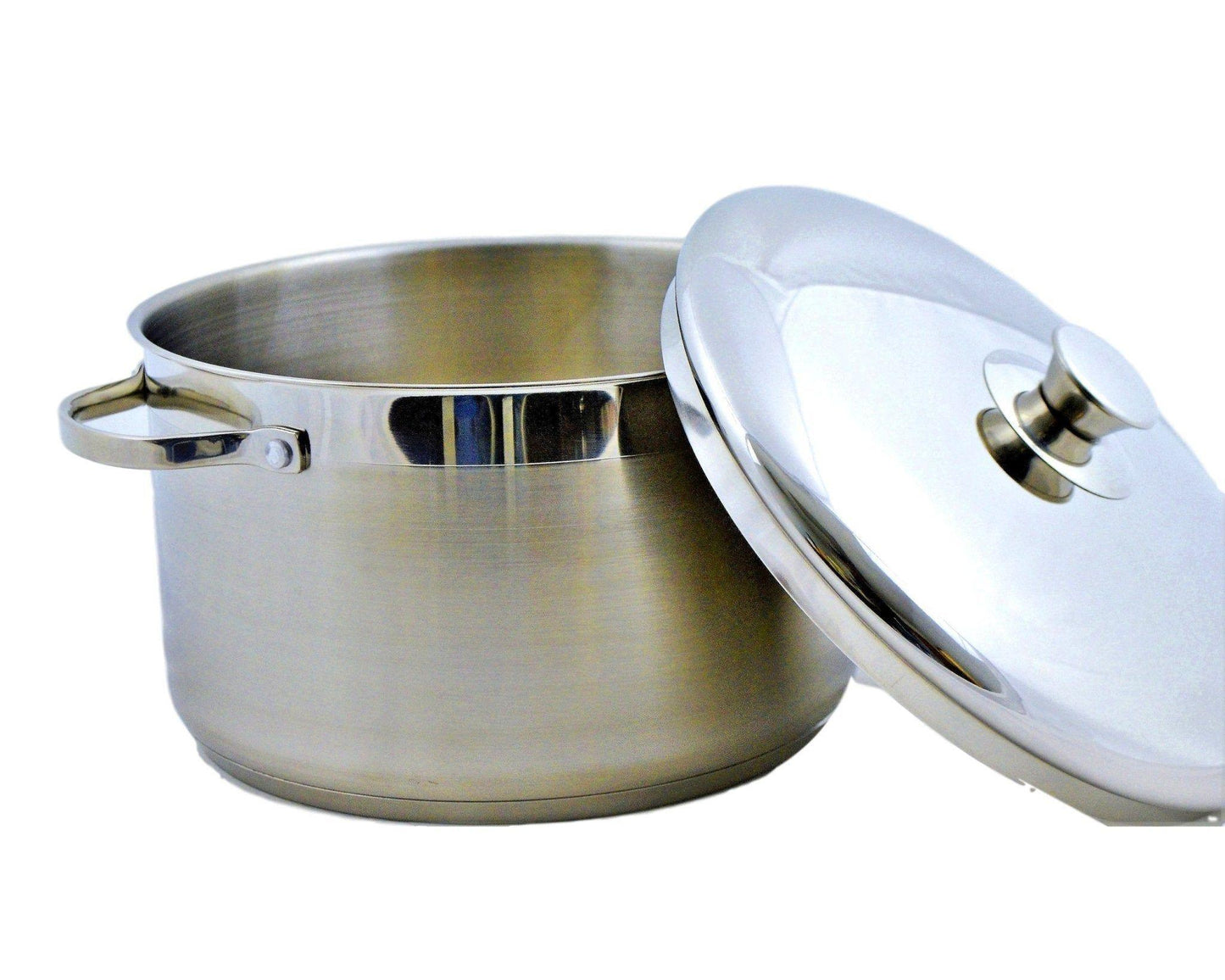 Stock Pot - Stainless Steel 11 Quart Capacity - Nature Home Decor