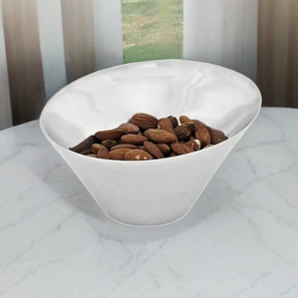 Trumpet Bowl- Decorative Vase Crafted from Recycled Aluminum - Nature Home Decor