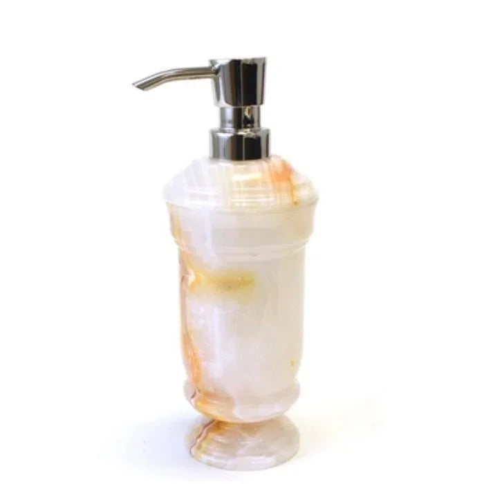 White Onyx Liquid Soap Dispenser - Nature Home Decor