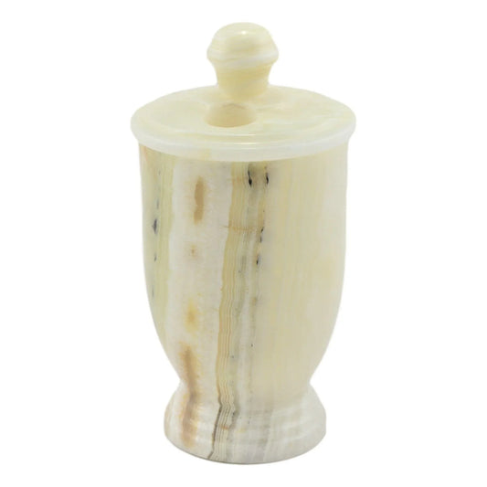White Onyx Toothbrush Holder - Nature Home Decor