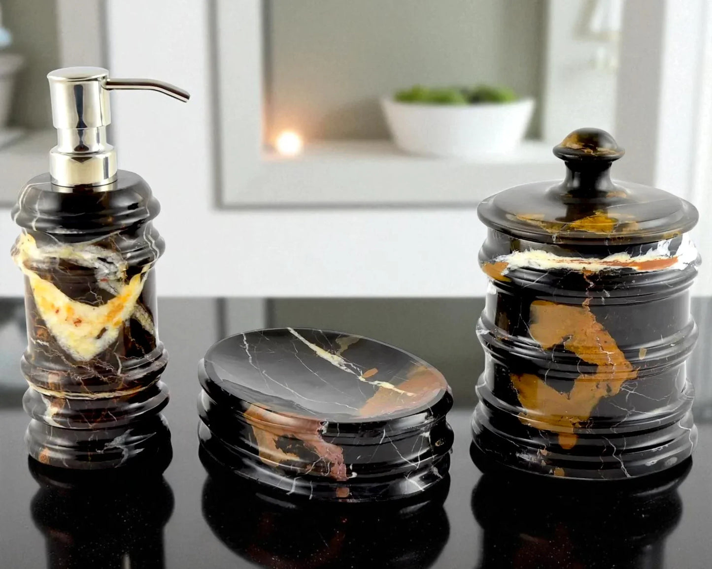 Bathroom Accessory Set - Nature Home Decor
