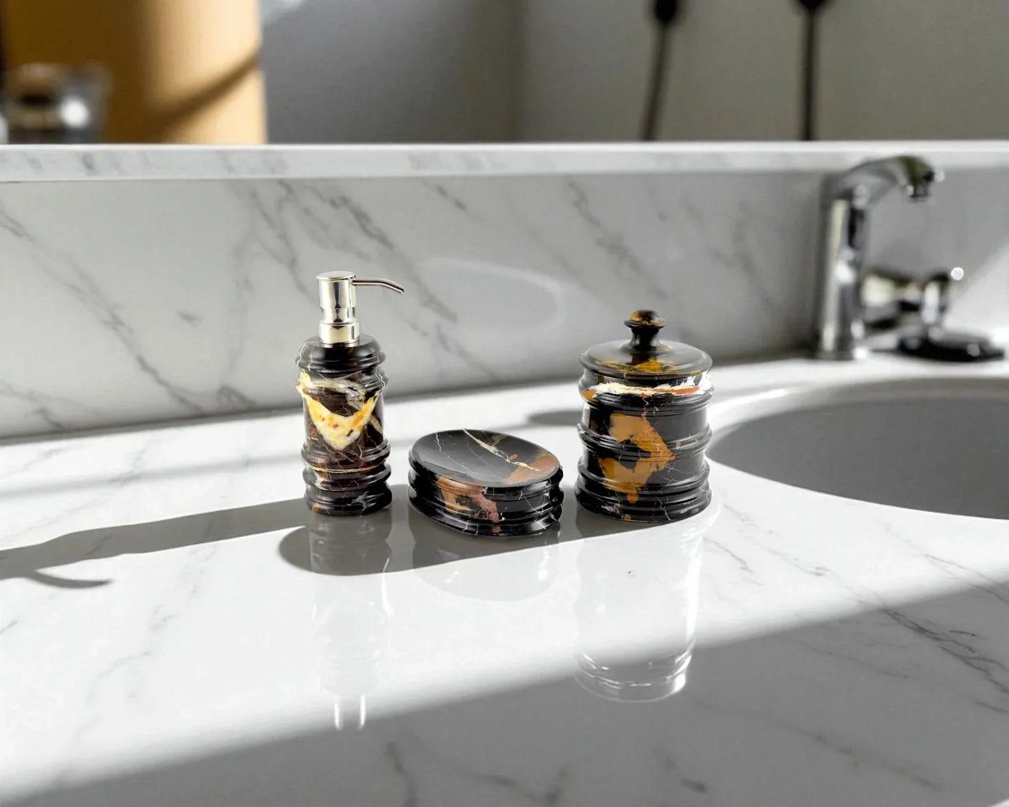 Bathroom Accessory Set - Nature Home Decor