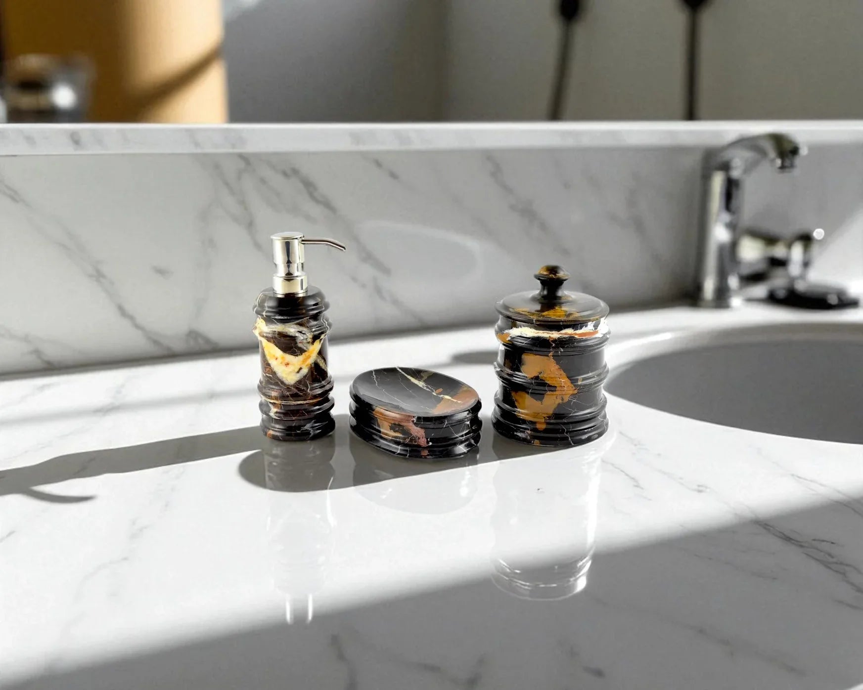 Bathroom Accessory Set - Nature Home Decor